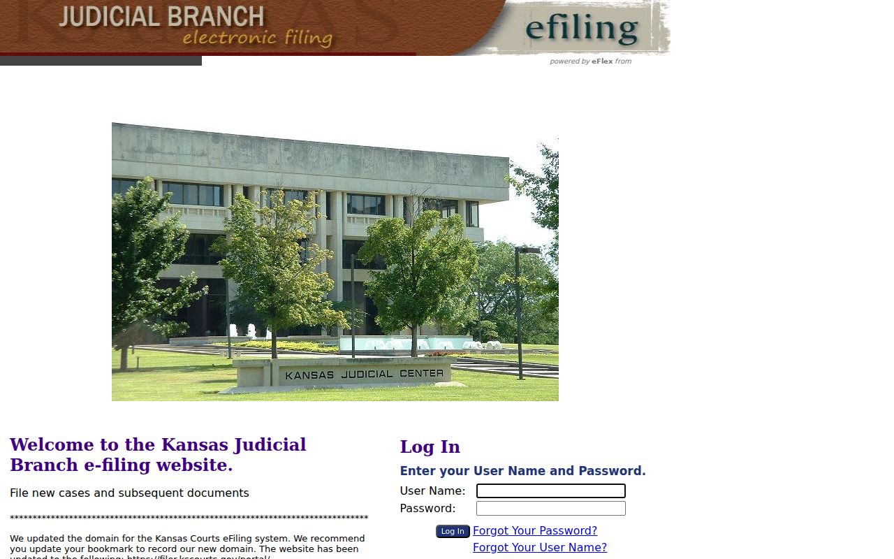 Wabaunsee County case records eFiling distinction